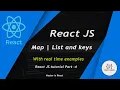 React js tutorials part-6 map in react js lists and keys in react