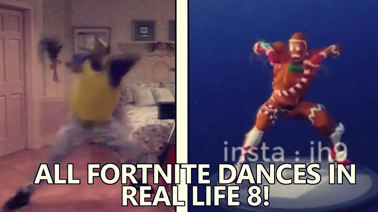 ALL FORTNITE DANCES IN REAL LIFE 8! (UNRELEASED DANCES, Rambunctious, Boogie down)