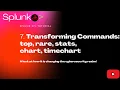 Step-by-Step Guide Splunk Transforming Commands Every Top Rare Stats Chart Timechart