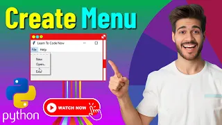Creating Menu in Python for Beginners Implement Tkinter Menu Bar in Python GUI