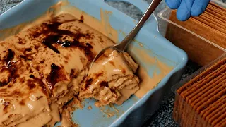 حلى فخم سجلوه عندكم لرمضان   حلى كريمة النسكافيه ب   مكونات فقط دندنها