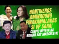 Lagu HONTIOVEROS UMAMING PINAKAMALAKAS SI VP SARA! CARPIO BUTATA NA NAMAN KAY MARCOLETA!