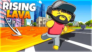 Escaping a Rising LAVA Flood in Wobbly Life!