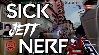 JETT NERF! SEN SICK JETT DASH NERF VALORANT PATCH 4.08 GAMEPLAY [ FULL MATCH VOD ]