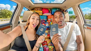 OUR FIRST COUPLES ROAD TRIP! *Driving To Another Country* 👀 