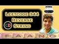 Reverse String Leetcode 344 Two Pointer Strings Live coding session