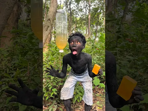Survival Skills: Smart Boy Shows How To Make Soap and Water in forest #bushcraft #survival #skills