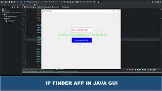 Java GUI Tutorial - How to Get the IP Address of a Website using Java GUI AWT