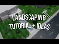 BLOXBURG - How To Landscape Yard Ideas Building Hacks