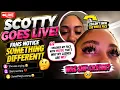 scotty with the body Goes Live and Fans Notice Her Wet Lashes Was She Crying