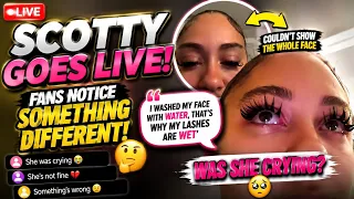 scotty with the body Goes Live and Fans Notice Her Wet Lashes Was She Crying