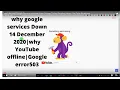 Gmail Google and YouTube down Services crash for users worldwide