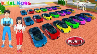 Yuta Mio Kumpulkan Semua Mobil BUGATTI CHIRON Warna Warni di Kota Sakura π± SAKURA School Simulator