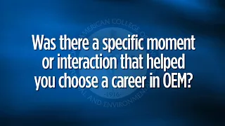 The Moment You Realized Occupational & Environmental Medicine was the Specialty for You