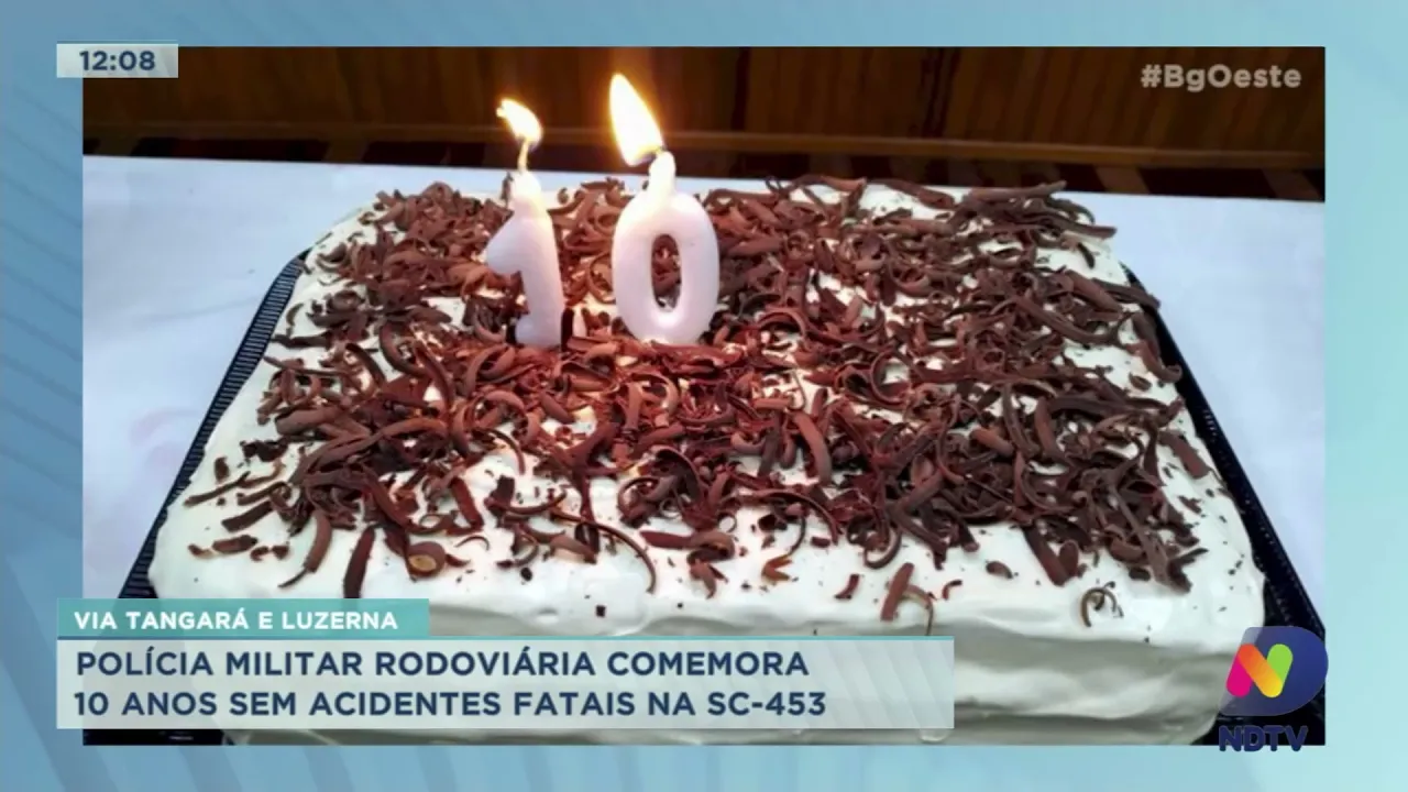 Polícia Militar Rodoviária comemora 10 anos sem acidentes fatais na SC-453