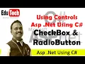 CheckBox Radio Button Control ASP Net C NET Tutorial Prof Swapnil Mhamane