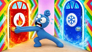 Défi de la porte : Chaud ou Froid? | Clay Mixer Heroes