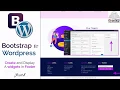 Bootstrap to WordPress Theme Development Part - 9-A How to Create And Display Widgets