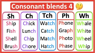 Consonant blends 4 Phonics lesson Learn with examples