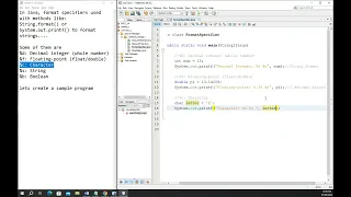 Java format Specifiers