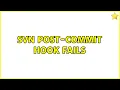 svn post-commit hook fails