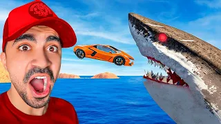 محاكي الحوادث نطة القرش العملاق BeamNG 