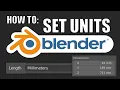 How to Set Units in Blender and Save Default Settings