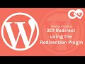 WordPress - 301 Redirect Using Redirection Plugin