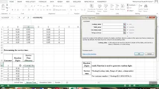 Lab-5 single channel queueing system in excel