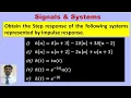 computing step response for given impulse responses