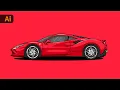 Adobe Illustrator Tutorial - How to Draw Flat Vector Car Illustration