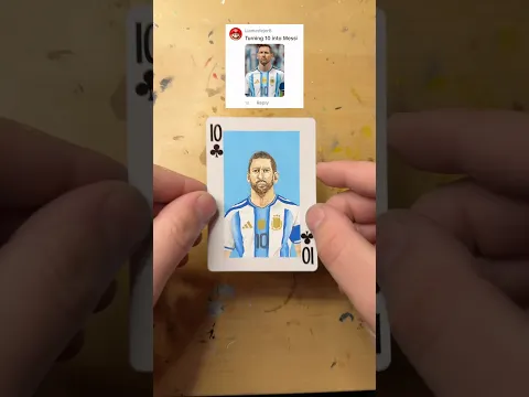 I made the 10 into Messi!!🖌️