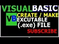 visual basic how to make or create executable file exe for your program or system