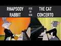 Lagu Rhapsody Rabbit \u0026 Cat Concerto | Side by side