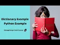 Python Example Dictionary Example SavageCamp