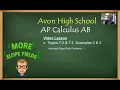 Avon High School - AP Calculus AB