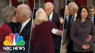 Is Joe Biden s Touchiness Out Of Touch Revisit His Mock Swear-Ins NBC News
