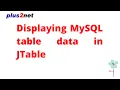 Displaying MySQL table data through JTable using swing JFrame