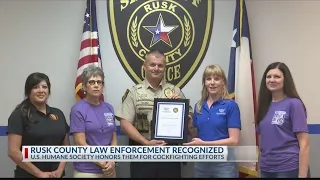 Rusk County Sheriff s Office receives award for putting end to cockfighting rings