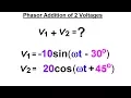 Electrical Engineering Ch 10 Alternating Voltages Phasors 19 of 82 Phasor Addition of Voltages