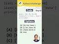 Python List Slicing Python Challenge Day 12