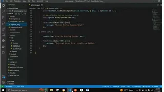 Polling System api using Node js MongoDB