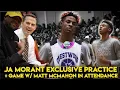 Ja Morant EXCLUSIVE HIGH SCHOOL PRACTICE GAME w Murray State s Matt McMahon in attendance