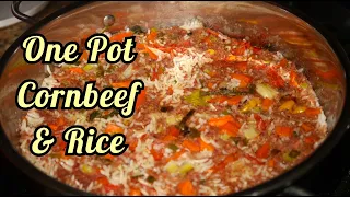 Try this One Pot Corn Beef and Rice