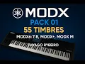 MODX PACK 01 — 55 timbres sampleados + presets | Yamaha MODX6/7/8, MODX+, MODX M | By THYAGO RYBEIRO
