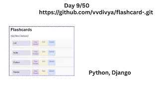 Day Flash Card an Memorization Technique https github flashcard- git