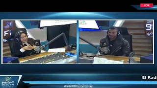 احمد سعد   انا قولت ل  هانى شاكر يلا نعمل صورة سلاح التلميذ   الراديو بيضحك مع فاطمة مصطفى دندنها