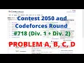 Problem A B C D Contest 2050 Codeforces Round Div 1 Div 2 With Yash Kumar