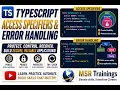 Typescript Access specifiers Error Handling Session 14 - Master Playwright with Typescript
