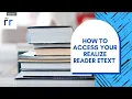 Accessing Savvas Realize Reader